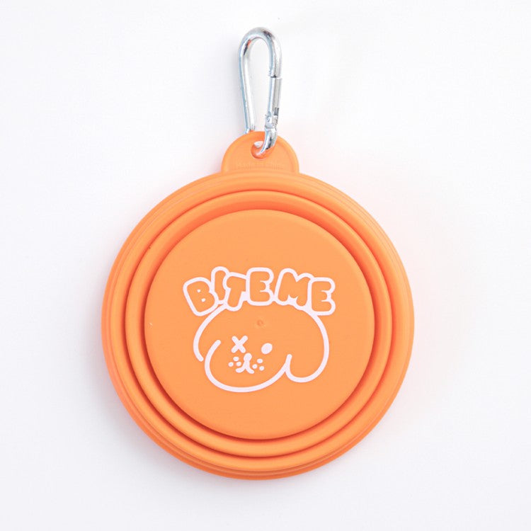 BITE ME collapsible water bowl pastel & neon colors for pets