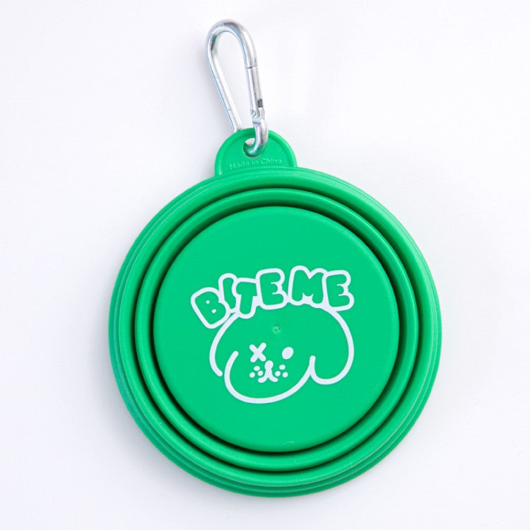 BITE ME collapsible water bowl pastel & neon colors for pets