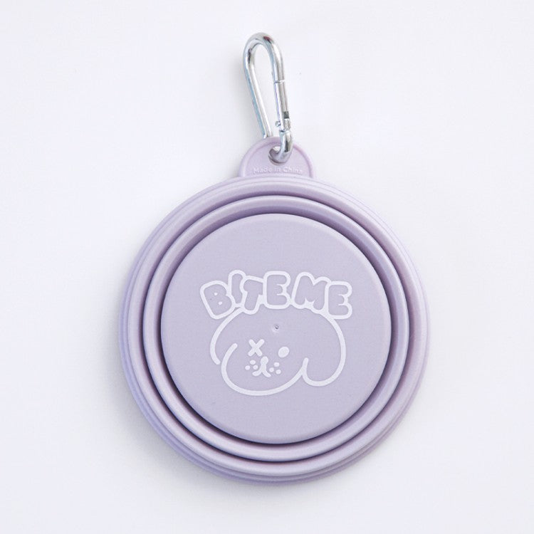 BITE ME collapsible water bowl pastel & neon colors for pets