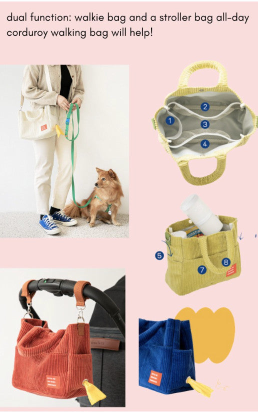 BITE ME - All Day Corduroy Walkie Bag