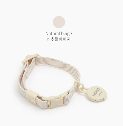 INHERENT KOREA - Thin macaroon collar for cat