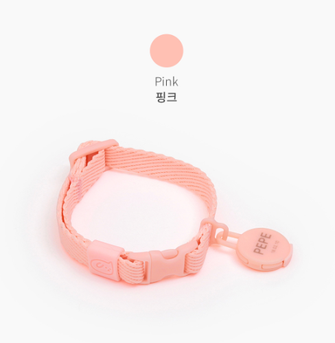 INHERENT KOREA - Thin macaroon collar for cat