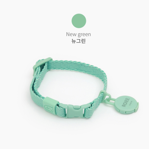 INHERENT KOREA - Thin macaroon collar for cat