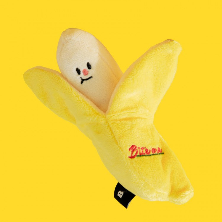 Bite Me - Banana Nosework Toy (Rustle/Squeak) for Dogs & Cats