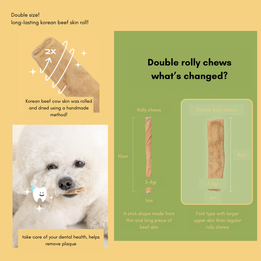 Bite Me - Longer Gum Double Rolly Chews Original for dogs