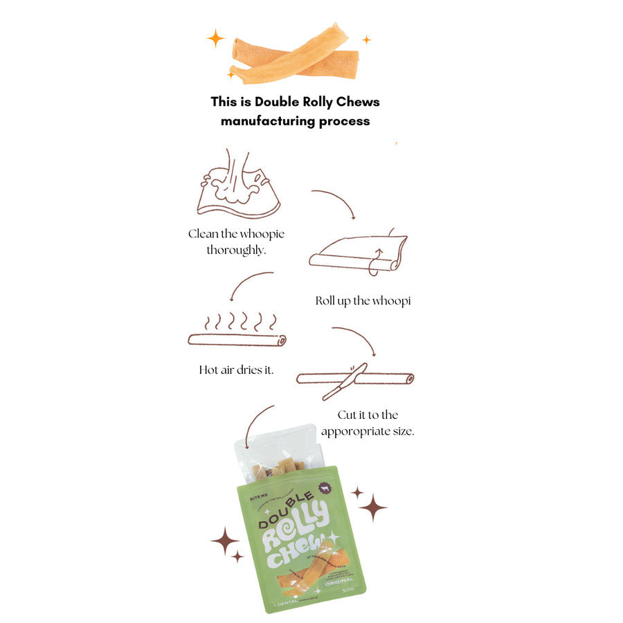 Bite Me - Longer Gum Double Rolly Chews Original for dogs