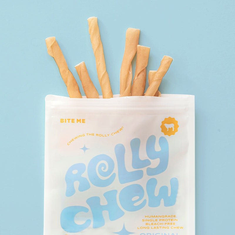 BITE ME - Rolly Chews - natural cow hide chews for dogs